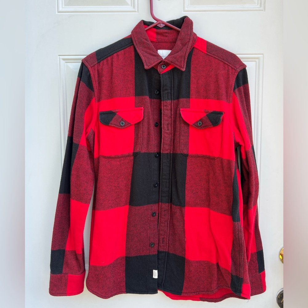 American Eagle Outfitters Red and Black Checkered Shirt
